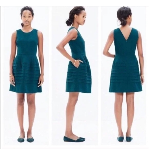 Madewell Dresses & Skirts - Madewell Women's‎ Midnight Dress Spruce Teal A-Line Size 4